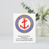 Carte Postale Insigne de TS Arethusa (Debout devant)