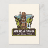 Carte Postale Insigne de voyage du Parc national des Samoa améri (Devant)
