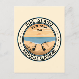 Carte Postale Insigne Fire Island National Seashore New York