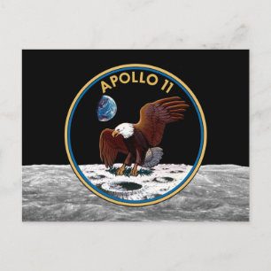 Carte Postale Insigne lunaire d'atterrissage Apollo 11 de la NAS