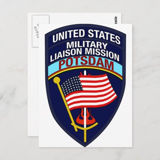 Carte Postale Insigne USMLM (Devant / Derrière)