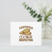 Carte Postale Inspecteur certifié des cookies (Debout devant)