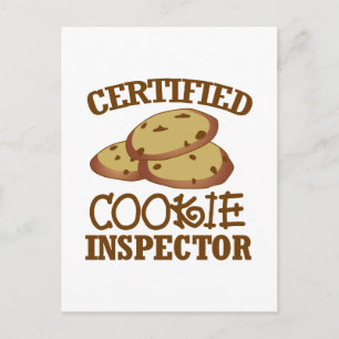 Carte Postale Inspecteur certifié des cookies