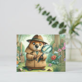 Carte Postale Inspecteur de la marmotte (Debout devant)