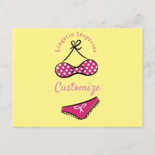 Carte Postale Inspecteur de lingerie Thunder_Cove