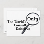 Carte Postale Inspecteur Sherlock (Devant / Derrière)