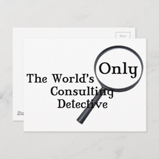 Carte Postale Inspecteur Sherlock (Devant / Derrière)