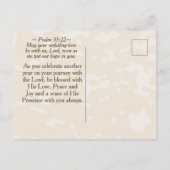 Carte Postale Inspirant pour un anniversaire d'automne Psaume 11 (Dos)