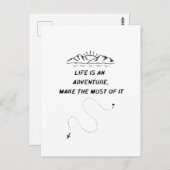 Carte Postale Inspirante  (Devant / Derrière)