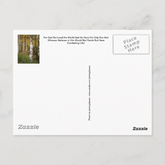 Carte postale Inspirante (Dos)