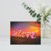 Carte postale inspirante Ciel de fantasy Believe (Debout devant)