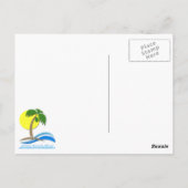 Carte postale inspirante de la plage de Floride (Dos)