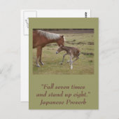 Carte postale inspirante : Encouragement (Devant / Derrière)