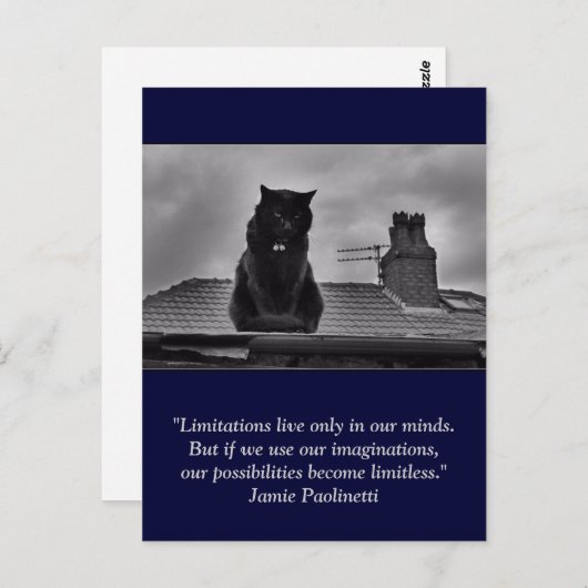 Carte postale inspirante : Imagination (Devant / Derrière)