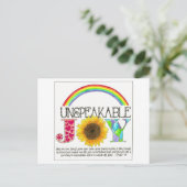 Carte postale inspirante Joie indicible (Debout devant)