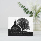 Carte Postale Inspiration Bible Verse Fête des pères Eglise (Debout devant)