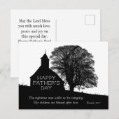 Carte Postale Inspiration Bible Verse Fête des pères Eglise (Devant / Derrière)