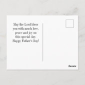 Carte Postale Inspiration Bible Verse Fête des pères Eglise (Dos)