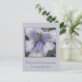 Carte postale Inspiration Blue Iris (Debout devant)