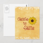 Carte Postale Inspiration Choisissez de faire une citation avec  (Devant / Derrière)