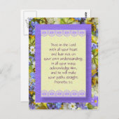 Carte postale Inspiration - Confiance en Dieu - (Devant / Derrière)