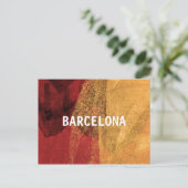 Carte Postale Inspiration cool de Barcelone Design moderne (Debout devant)