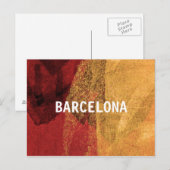 Carte Postale Inspiration cool de Barcelone Design moderne (Devant / Derrière)