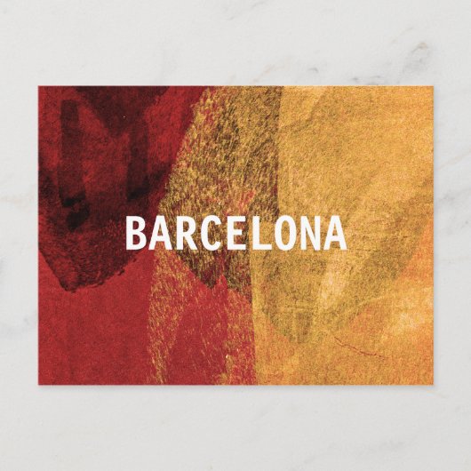 Carte Postale Inspiration cool de Barcelone Design moderne (Devant)