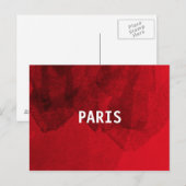 Carte Postale Inspiration cool de Paris Design Graphique Moderne (Devant / Derrière)