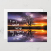 Carte postale Inspiration Cote New Dawn Sunset (Devant / Derrière)