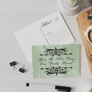 Carte Postale Inspiration Donnez-nous aujourd'hui notre pain quo