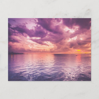 Carte Postale Inspiration du coucher de soleil sur l'océan