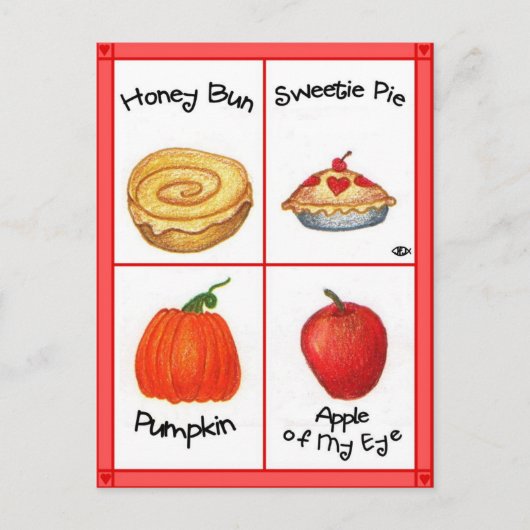 Carte postale Inspiration Honey Bun (Devant)