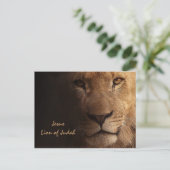 Carte Postale Inspiration Jésus Lion de Juda chrétien (Debout devant)