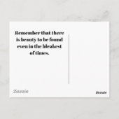 Carte Postale Inspiration Monarque Papillon photo noir blanc (Dos)