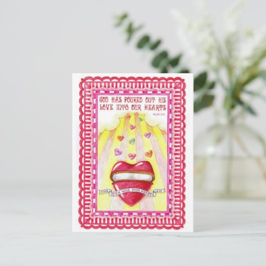 Carte postale Inspiration Open Heart (Debout devant)