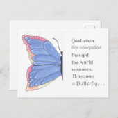 Carte Postale Inspiration papillon (Devant / Derrière)