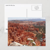 Carte Postale Inspiration Point à Bryce Canyon I (Devant / Derrière)