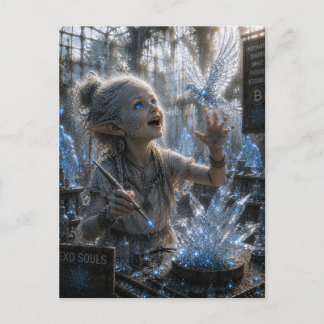 Carte Postale Inspiration / Sculpteur sur verre / Atelier de cri
