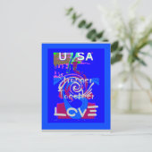 Carte Postale Inspiration USA Nous Sommes Forts Ensemble Avec Am (Debout devant)