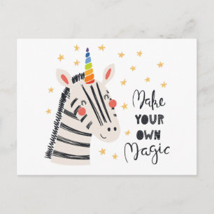 Carte Postale Inspiration Zebri-corn