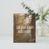 Carte Postale Inspirational Christian Quote: God Will (Debout devant)