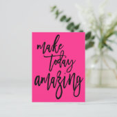 Carte Postale Inspirational Make Today Extraordinaire Script Pin (Debout devant)