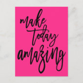 Carte Postale Inspirational Make Today Extraordinaire Script Pin (Devant)