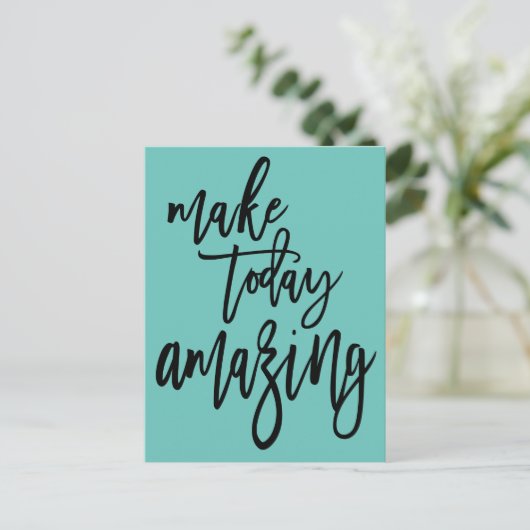 Carte Postale Inspirational Make Today Extraordinaire Script Tur (Debout devant)