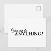 Carte Postale Inspirational Postcard dit ce qu'il faut entendre (Devant / Derrière)