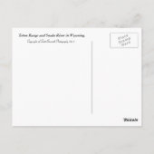 Carte Postale Inspirational PostCard - Tétons & Snake River (Dos)