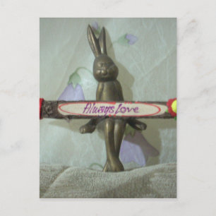Carte Postale Inspirational Rabbit : Always Love Sign Art Print