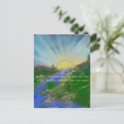 Carte Postale Inspirational scripture picture postcard (Debout devant)