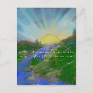 Carte Postale Inspirational scripture picture postcard